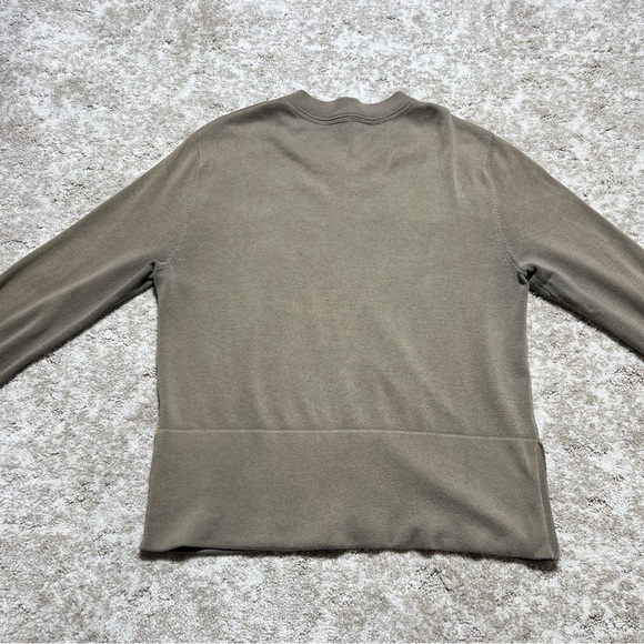 Eileen Fisher Women’s Taupe Zip-Up Sweater Petite PM - Picture 3 of 5